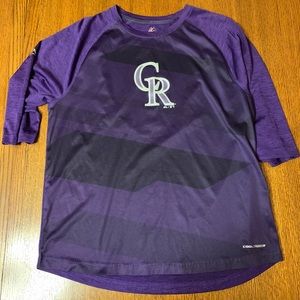 Colorado Rockies 3/4 sleeve shirt